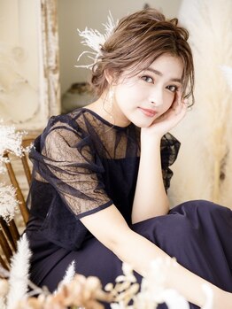 シャルメ 三宮店(CHARMER)の写真/土日祝7時~OK◎[早朝料金込ヘアセット8時￥3500~/10時￥2500~]結婚式や二次会など♪[お直しメイク4000~]