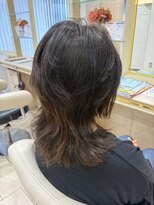 アッシュ 仙川店(Ash)&nbsp;40代50代60代流しバングバタフライカットミディアムレイヤー