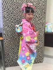 ピンクが華やかな七五三スタイル★