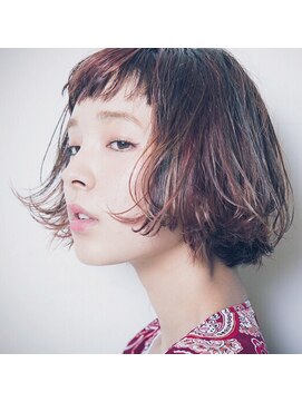 アピッシュ シーナ 海老名店(apish ciena) *ラフハネパーマ☆口元でゆらぐリップカールボブ♪