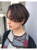 ショート×グレージュグラデーション