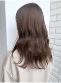 アッシュベージュ_マロンベージュかきあげロング_ba330321