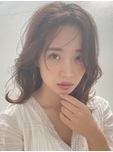 大人愛されミディ/20代30代/小顔カット