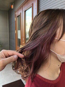 スタイル(STYLE) インナーカラー　ピンクヴァイオレット