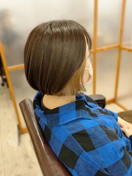 エルベ 内原店(elve) ボブ×イヤリングカラー