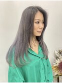ラベンダーグレーカラー/レイヤーカット