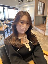 ラボヌールヘアーレーヴ 池袋店(La Bonheur hair reve)&nbsp;韓国風レイヤーカット／チョコレートカラー／くびれヘア