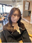 韓国風レイヤーカット/チョコレートカラー/くびれヘア