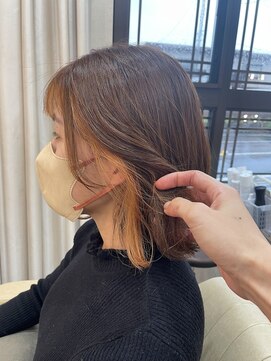 アーキヘアーカリス(archi hair charis) インナーカラーオレンジ