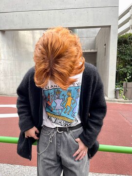 ノラ ヘアーサロン(NORA HAIR SALON) 【大久保】ケアブリーチオレンジカラー