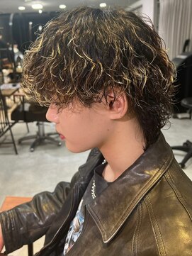 リコ ヘアアンドリラクゼーション 名駅店(LICO HAIR＆RELAXATION) 波巻きスパイラルウルフ　名古屋駅/名駅/メンズ