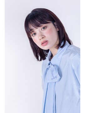 ブリング バイ スノードロップ 吉祥寺(BRING by Snowdrop) デザインカラー/レイヤーカット/ウェットヘア/オリーブベージュ