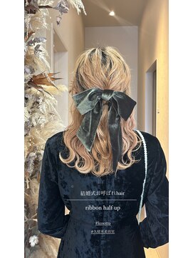 コソット(kosotto) リボンハーフアップ