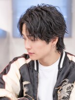 エフエム 渋谷(FM)&nbsp;アッシュブラック/マッシュパーマ/刈り上げ/ツーブロック