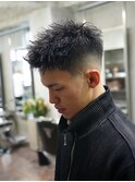 スキンフェード短髪 パンクショート