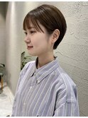 salon ao リアルスタイル　耳掛けマッシュショート