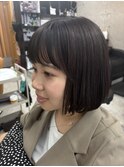ワンカールボブ【京成千葉駅/白髪ぼかし/髪質改善】