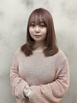 エルフレームバイワンラヴェスト(L'FLAME by one Lovest)&nbsp;ピンクベージュ＊ミディアムレイヤー