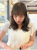 透明感ブリーチなしダブルカラー/ヘーゼル/レイヤーカット
