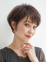 シオミエイチ タイムレス 垂水(shiomi H timeless) 【やさしいベリショ】艶ブラウン×ひし形シルエット