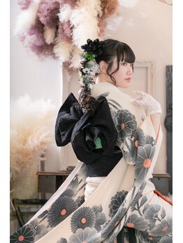 レア(Le'a)の写真/【仙台初】ドライフラワー撮影スタジオ併設/ロケ撮影も可◎成人式前撮り・七五三など特別な日に♪