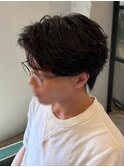 フェザーショート/MEN'S/メンズ/ショートセンターパート/松戸駅