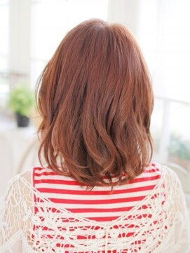ヘアメイク ナル(hair make nalu) 外はねゆるカールミディアムヘアー