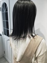 アディクト 綾瀬(ADDICT)&nbsp;【ADDICT_YuuYa】ブラック×ホワイト_ハイインナーカラー