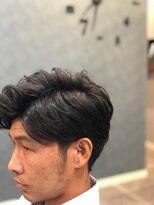 ボヌール ヘアーワークス(Bonheur hair works)&nbsp;ビジネスカット×かき上げ×アンニュイ感