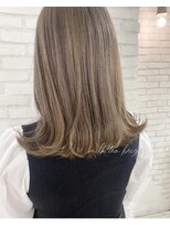 ロンドプランタン 恵比寿(Lond Printemps)&nbsp;ベージュカラー×鎖骨ロブ