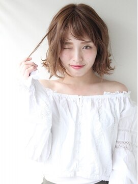 リブ(Live) HOGO水ハイ透明感カラー☆ラベンダーアッシュ外ハネ1(久米川)