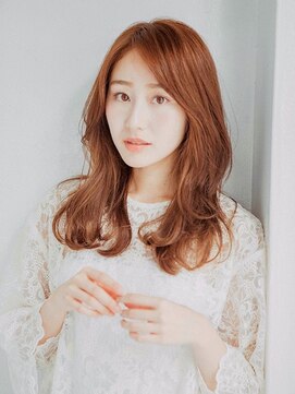 ル ジャルダン 大船店(le jardin) 韓国風ロングレイヤー×オレンジブラウン@20代30代40代