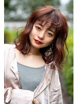 オースティン 流山おおたかの森(AUSTIN)&nbsp;大人かわいい前髪セシルカットココアブラウンフリンジウェーブ