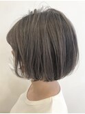 【kanna】ミニボブとグレージュカラー