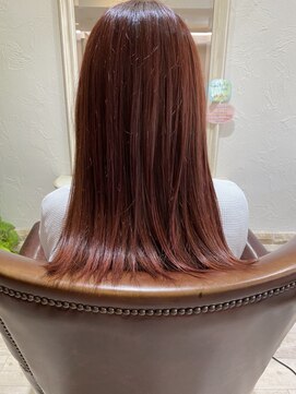 ヘアーアンドメイク リン(Hair&Make Rin) 20代30代40代50代大人かわいいワンブリーチ艶髪ピンクカラー☆