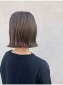 王道かわいい切りっぱなしボブ