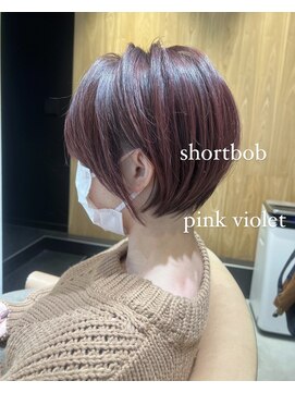 トリート 市川店(TREAT) ショート×ピンクバイオレット_市川