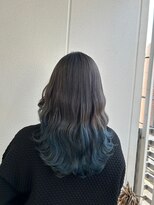 ガリカ シーム(Gallica/SEAM)&nbsp;【桑原雪音】透明感シルバー×艶髪ブルー/グラデーションカラー