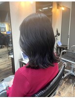 ヘアアンドメイク エジェリ(hair&make egerie)&nbsp;暗髪・ミディアムくびれボブ