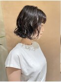 【HOSSY】ボブパーマ_コテ巻き風パーマ☆外ハネボブ