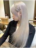 シルバーベージュ/ハイトーン/髪質改善カラー/ケアブリーチ