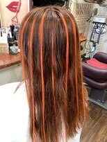 サロン ド アイ ソレイユ(Salon de i Soleil) オレンジエクステスタイル!