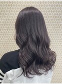 くすみラベンダーカラー//セミロングヘア