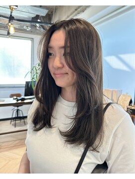 ラフィネ 成増店(raffine) 【 raffine君島 】レイヤーカットオリーブベージュ/成増／和光市