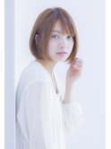 寺尾拓巳　大人かわいいラベンダーベージュひし形ボブ