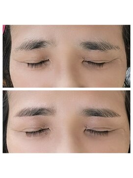 アルフラン(al franc) メンズアイブロウWAX/ビフォーアフター