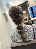 ぽこぽこが可愛いポニーテール