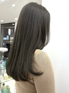 ガーデンヨコハマ(GARDEN YOKOHAMA) オリーブグレーベージュロングシアーカラーイメチェン暗め韓国風