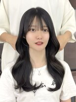 ビューエヒメ(VIEW EHIME)&nbsp;顔まわり/レイヤーカット/韓国/ロングヘア/ベージュ