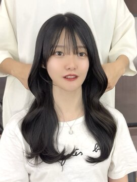 ビューエヒメ(VIEW EHIME) 顔まわり/レイヤーカット/韓国/ロングヘア/ベージュ